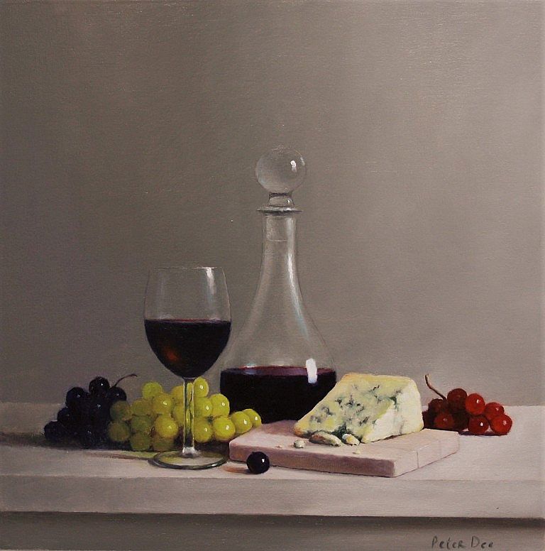 Wine Decanter Still Life by Peter Dee